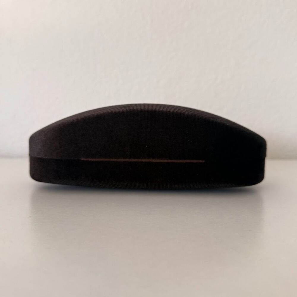Tom Ford Brown Velvet & Suede Hard-Shell Designer Sunglasses Storage Case - Picture 8 of 10